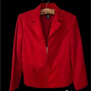 ❤️❤️ Evan Picone Blazer of Suede-like Fabric. Lighter weight Excellent condition